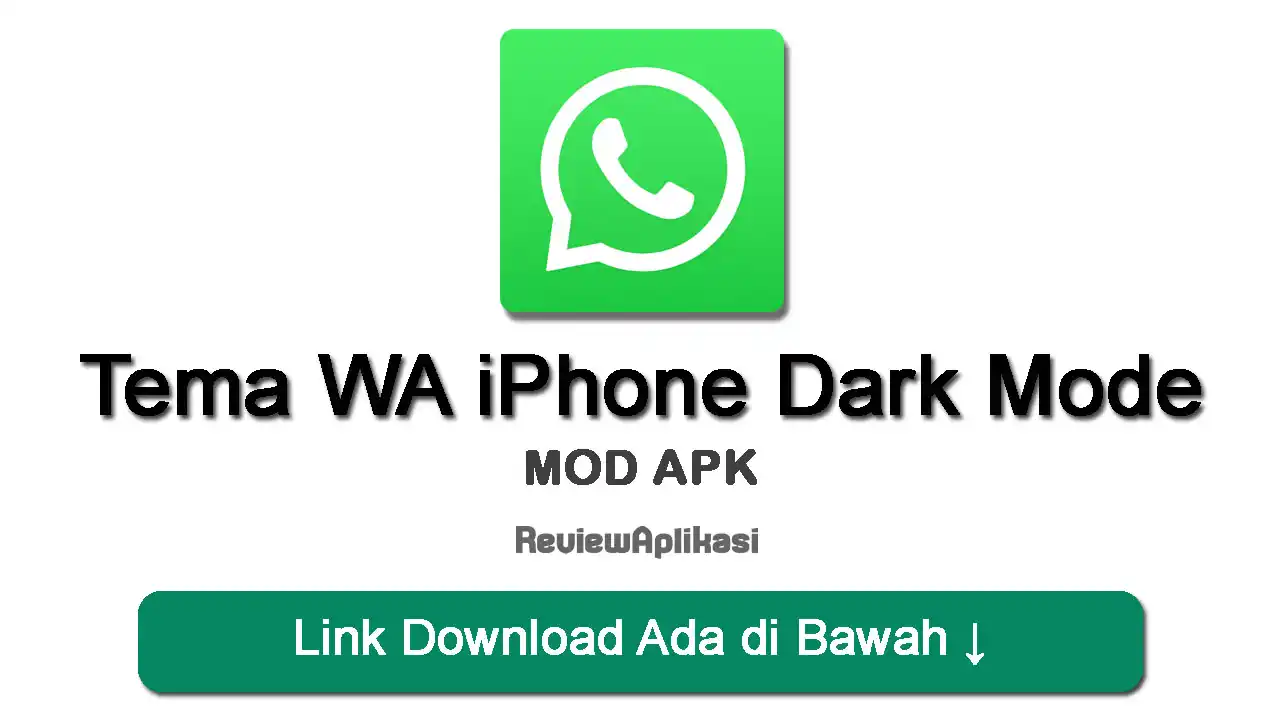 Tema WA iPhone Dark Mode